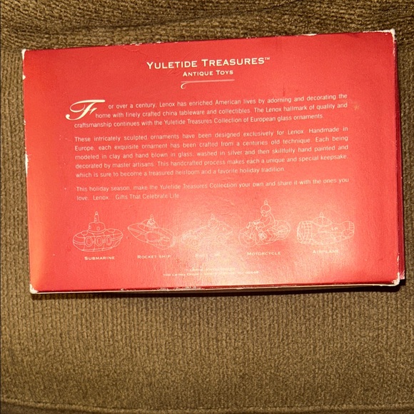 LEnoxChristmas Rocket Ornament - Green and Red - Picture 3 of 8